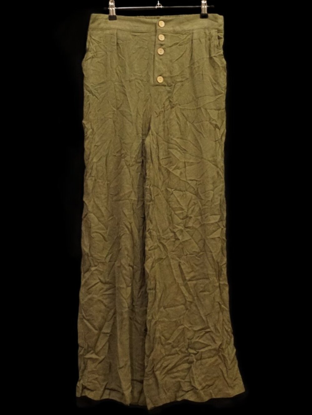 CupShe Olive Green Wide Leg Pull on Pants Women’s Medium